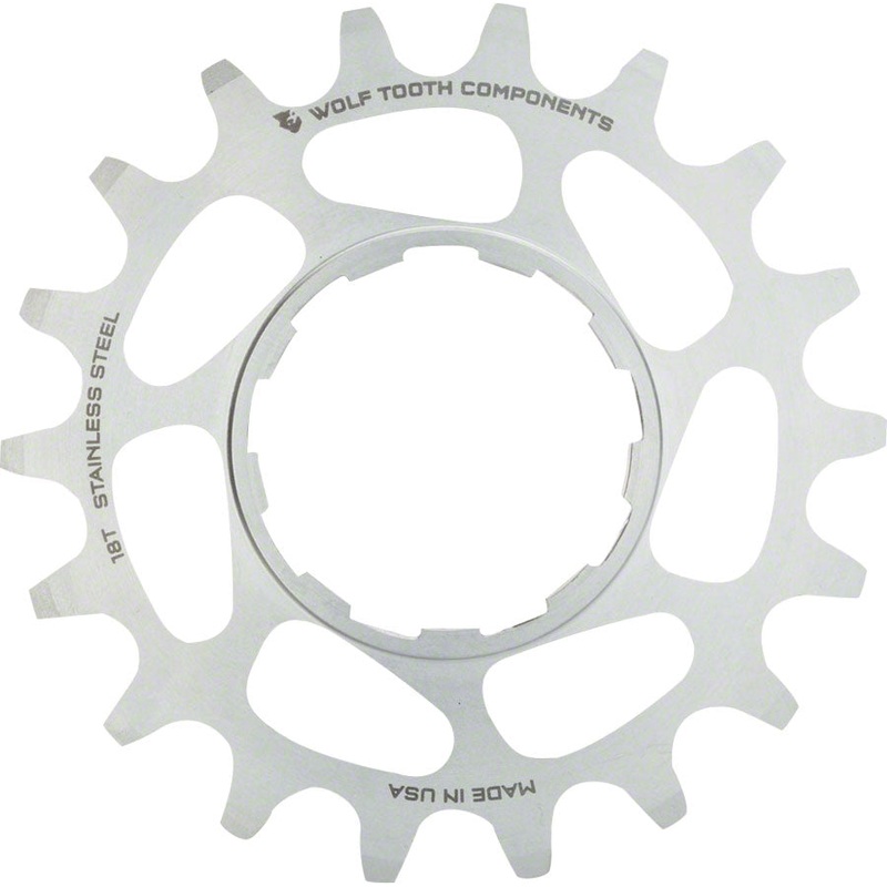 Wolf Tooth Components Single Speed Stainless Steel Cog: 18T