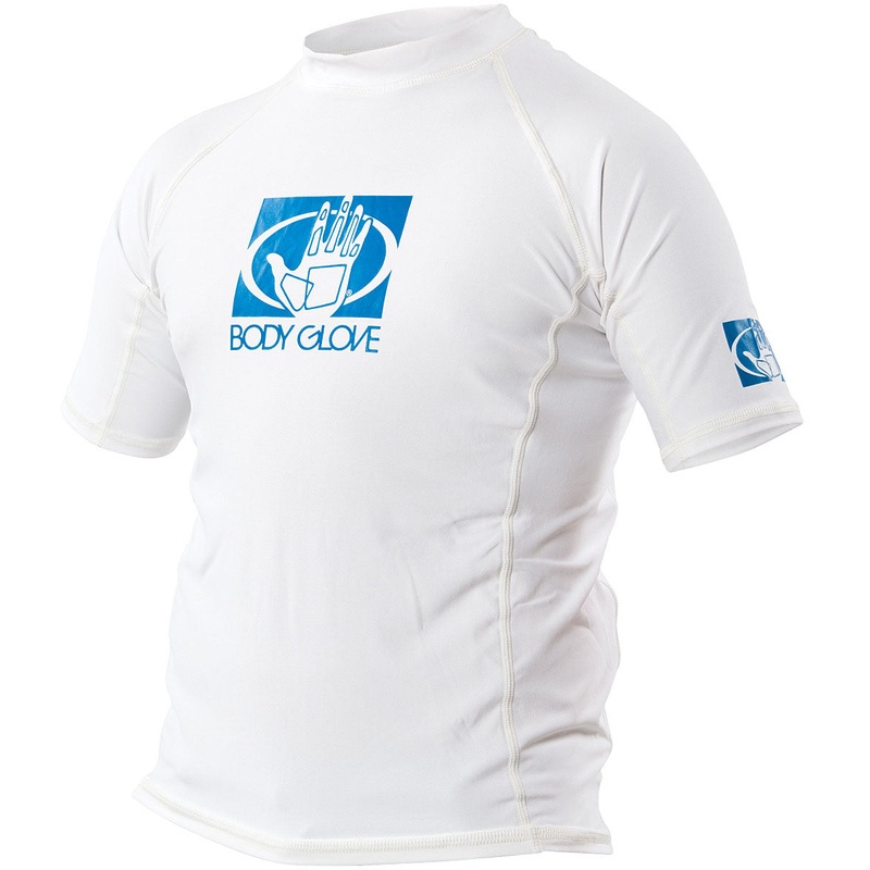 Youth UV Protection Rash Guard  Polyester/Spandex Fitted Short Sleeve Water & Wetsuit Clothing for Sporting & Water Activities