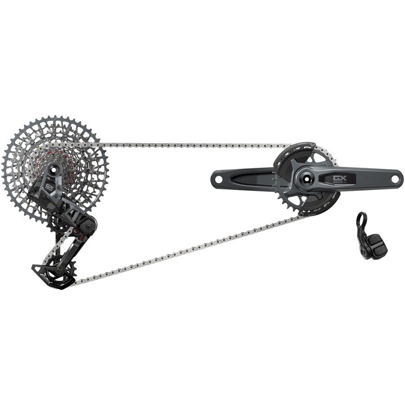 SRAM GX T-Type Eagle Transmission Groupset – Crank, 32t Chainring, AXS POD Controller, 10-52t Cassette, Rear Derailleur, Chain