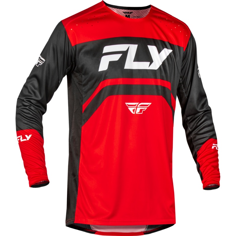 2025 Fly Racing Rayce Jersey – Black / White / Red