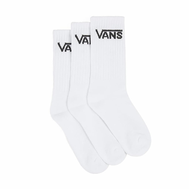 Vans Kids Classic Crew Socks 3-Pack – White