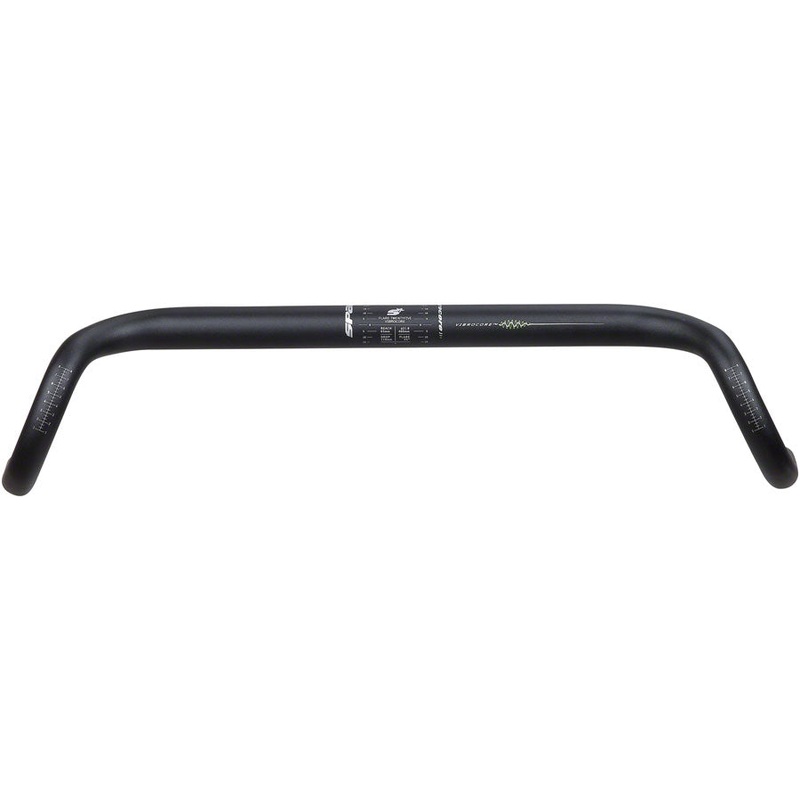Spank Flare 25 Drop Handlebar – 52cm, 31.8mm, 25deg Flare, Black