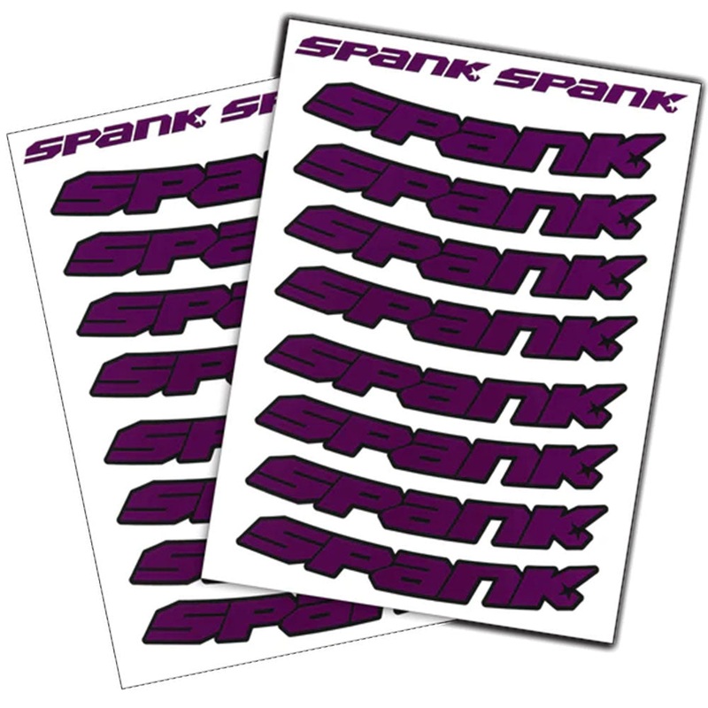 Spank NO LONGER STOCKING Spank Rim Decals – Purple