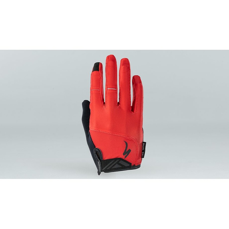 Specialized bg dual gel glove lf red l
