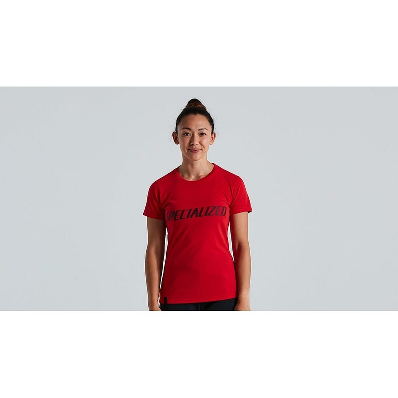 Specialized wordmark tee ss wmn flo red s