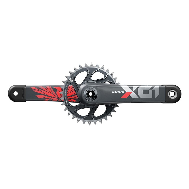 SRAM X01 Eagle DUB C3 Crankset, Speed: 11/12, Spindle: 28.99mm, BCD: Direct Mount, 32, DUB, 165mm, Red, SuperBoost+