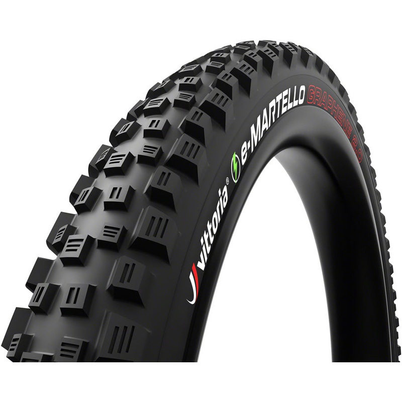 Vittoria e-Martello Tire – 27.5 x 2.6, Tubeless 2PLY, Folding, Black, G2.0