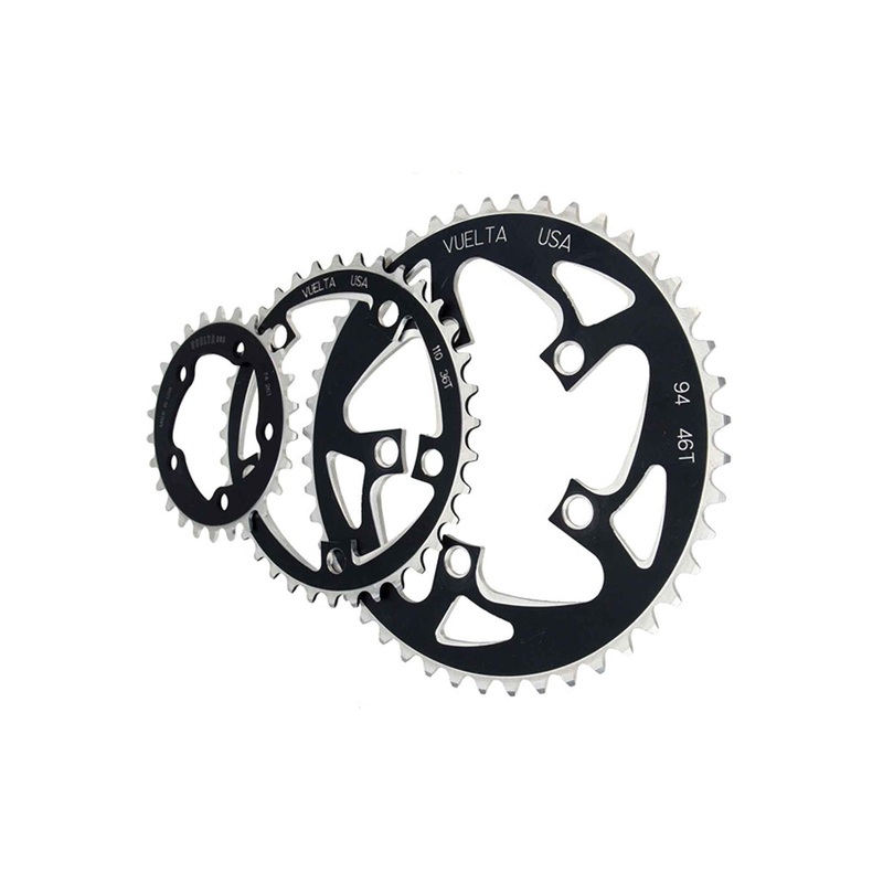 Vuelta SE Flat Alloy Chainring – Black