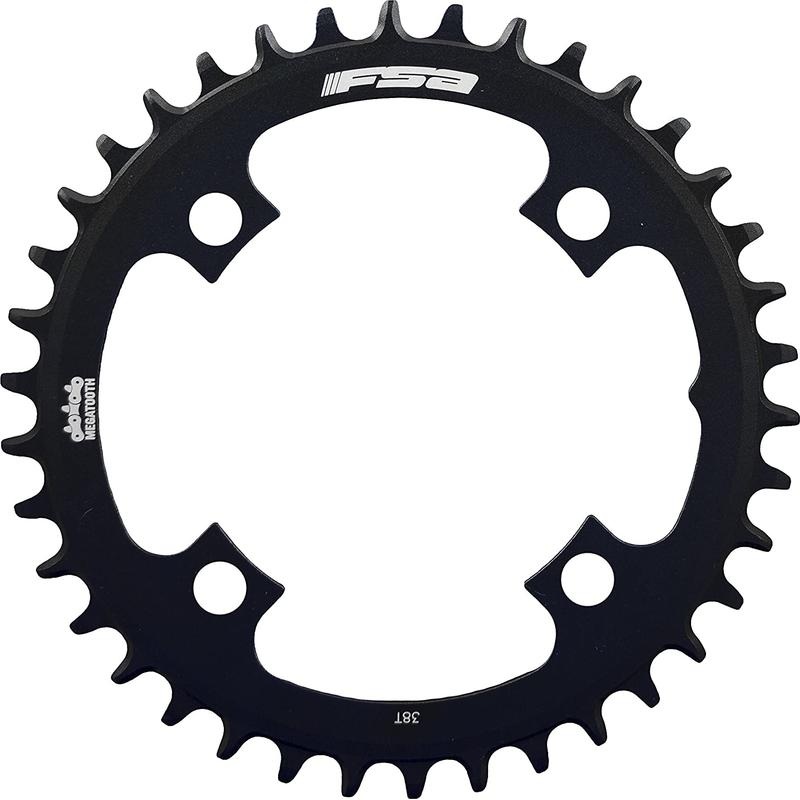 Full Speed Ahead Super Road Megatooth Chainring – 38t 110mm BCD 5-Bolt Aluminum For 1×11-Speed Black