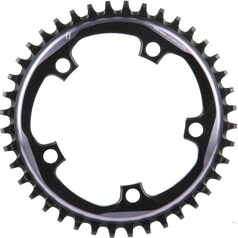 SRAM X-Sync Chainring 40 Teeth 110mm BCD Polished Grey/Matte Black