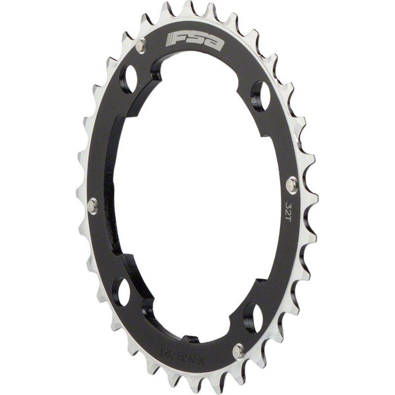 Full Speed Ahead MTB Pro Double Chainring – 38t 104 BCD 4-Bolt Aluminum D10 Black