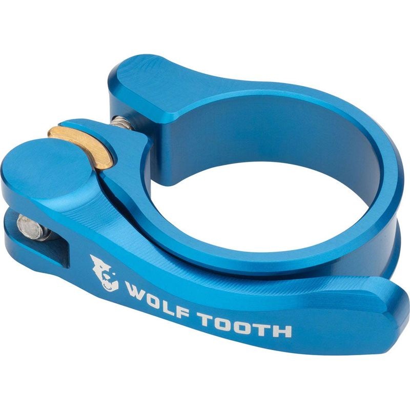 Wolf Tooth Components Quick Release Seatpost Clamp – 29.8mm QR Blue