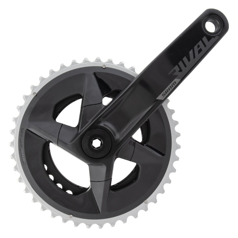SRAM Rival AXS Wide Crankset – 165mm 12-Speed 43/30t 94 BCD DUB Spindle Interface BLK D1
