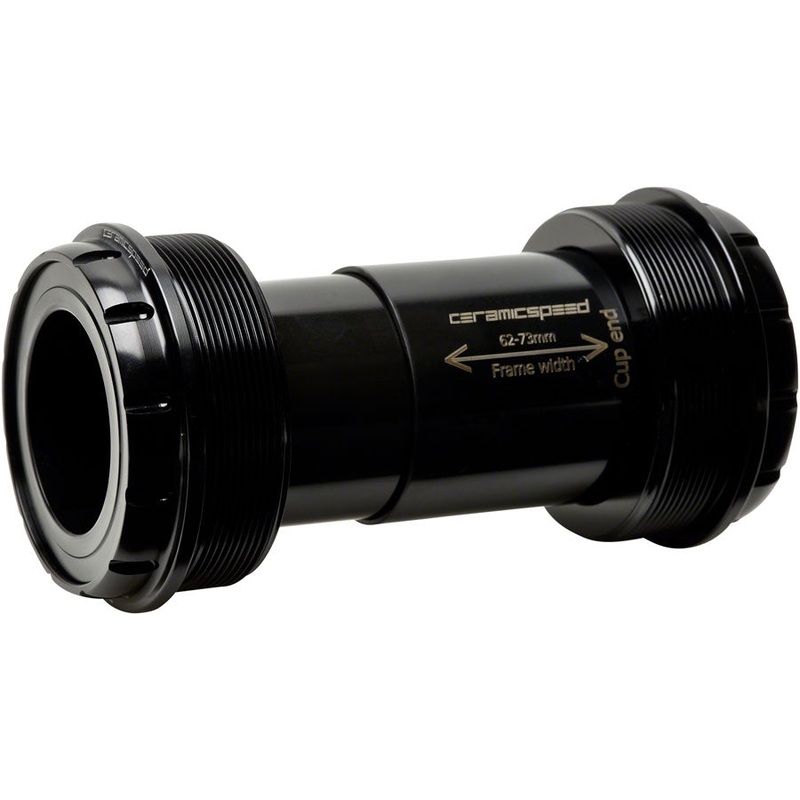 CeramicSpeed T47/73 Bottom Bracket – Shimano MTB, Coated Races, Black