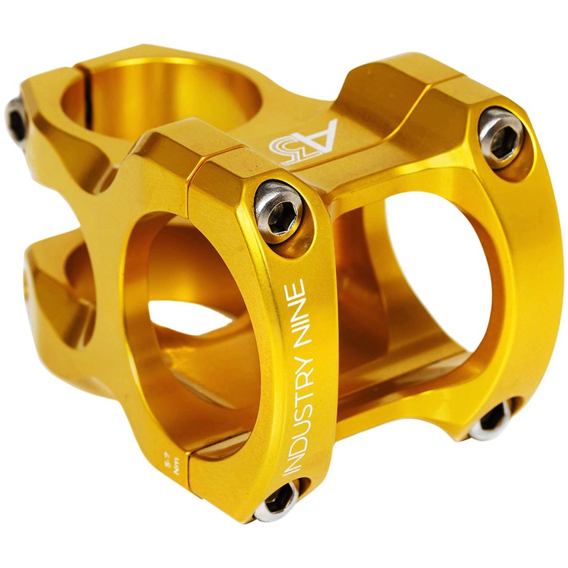 Industry Nine A35 Stem – 32mm 35mm Clamp +/-5 1 1/8″ Aluminum Gold