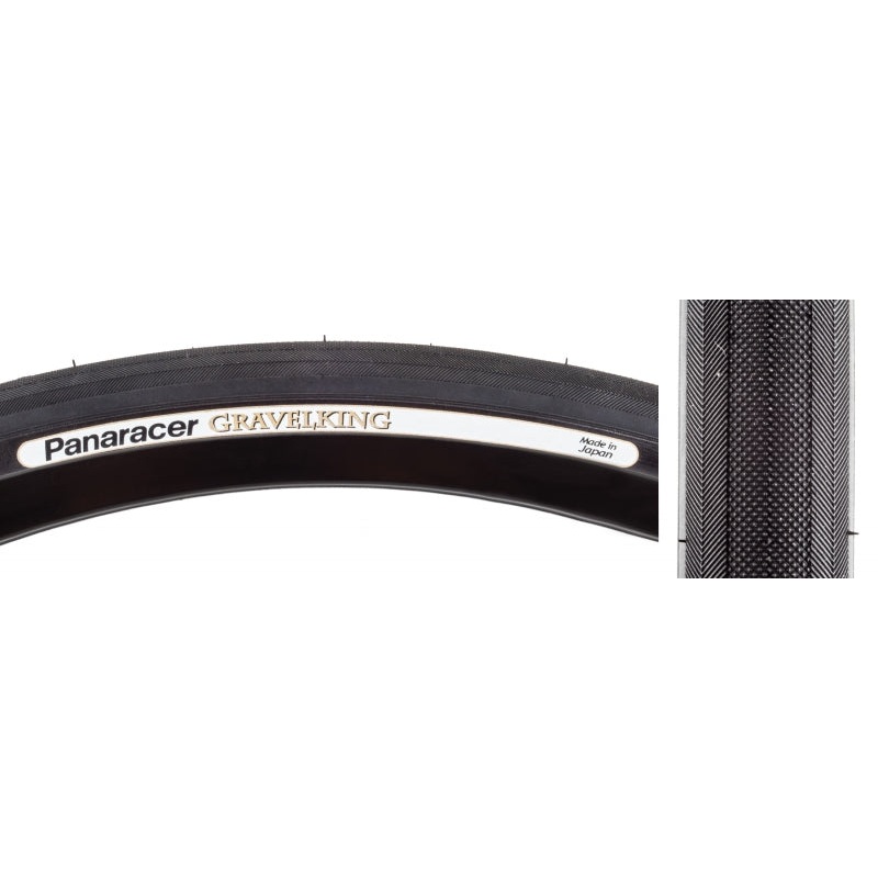 Panaracer Gravelking Tire 700x26C Folding Clincher ZSG Natural Advanced Extra Alpha Cord 126TPI Black