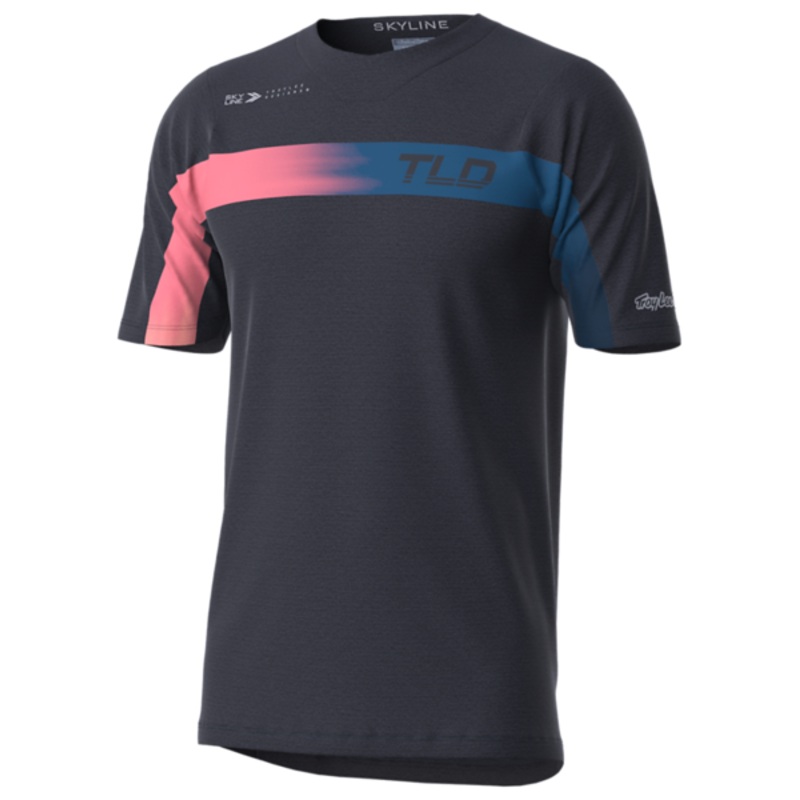 Troy Lee Designs Skyline Short Sleeve MTB Jersey – Jet Fuel – Carbon – 2022