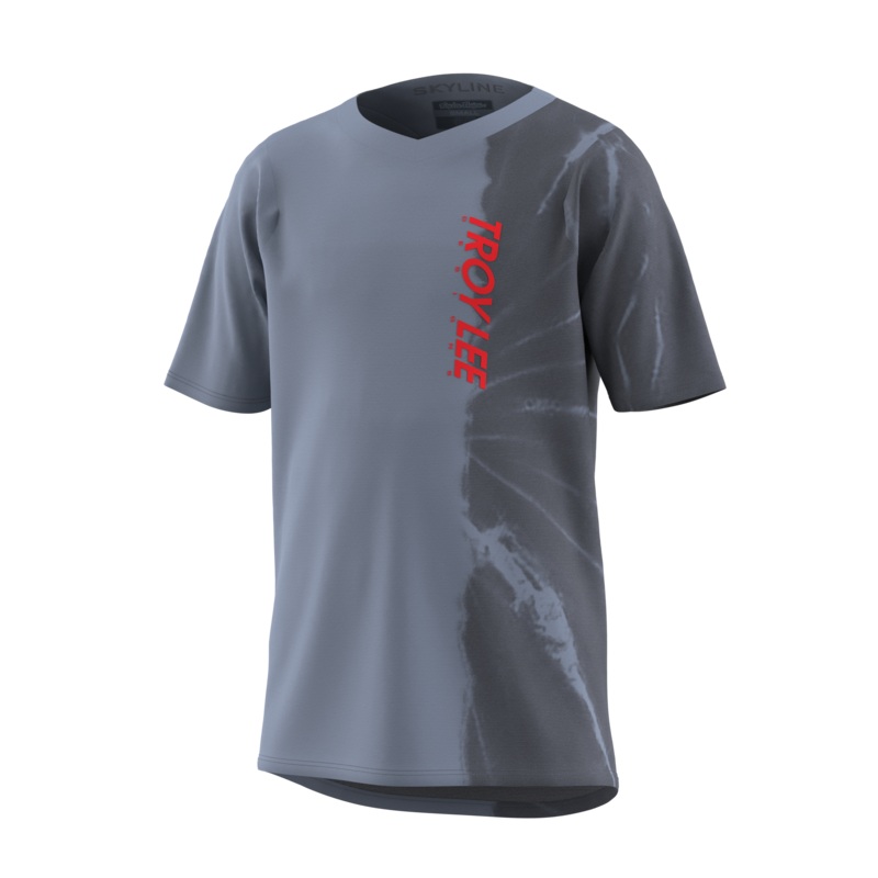 Troy Lee Designs Skyline Short Sleeve MTB Jersey – Half Dye – Youth – Cement – 2023