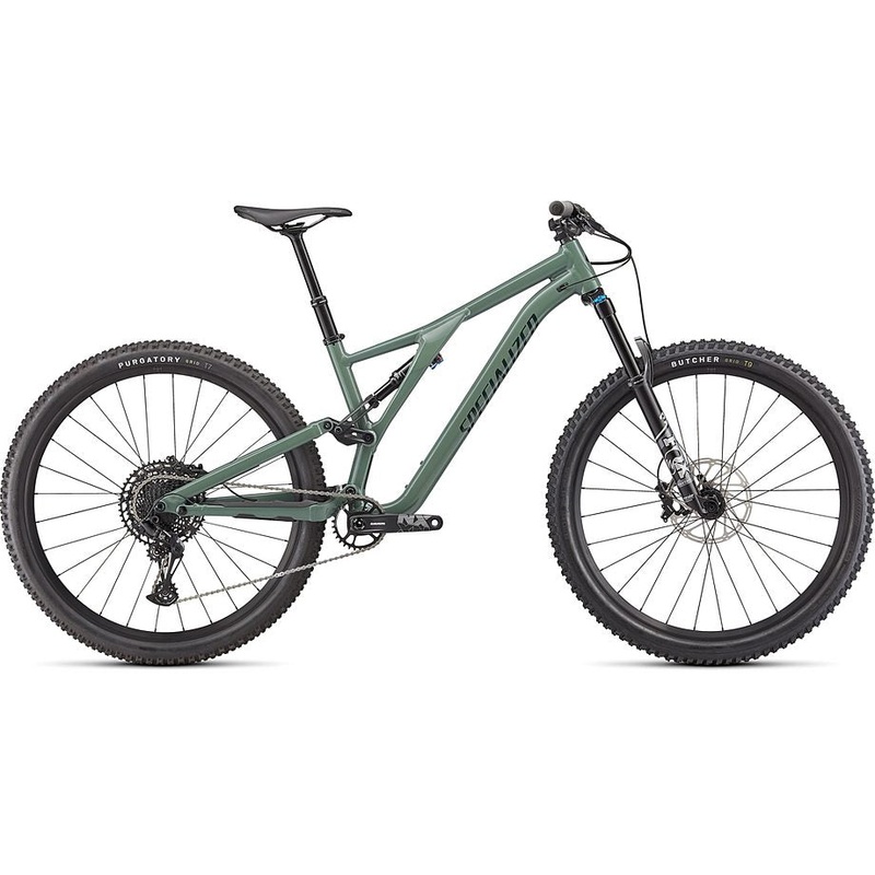 2022 Specialized Stumpjumper comp alloy bike gloss sage green / forest green s3