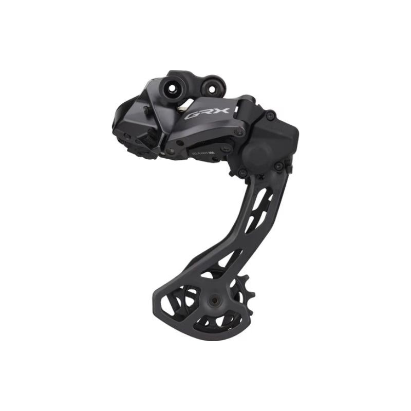 Shimano Grx Rd-Rx825 Di2 Rear Derailleur – 12-Speed Long Cage With Clutch For 2X Black Bicycle Derailleurs