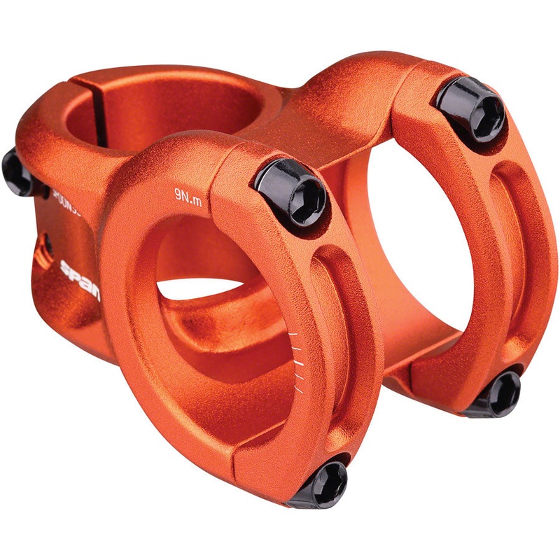 Spank SPOON 350  Stem – 35mm 35mm Clamp 0 Degree 1-1/8″ Orange