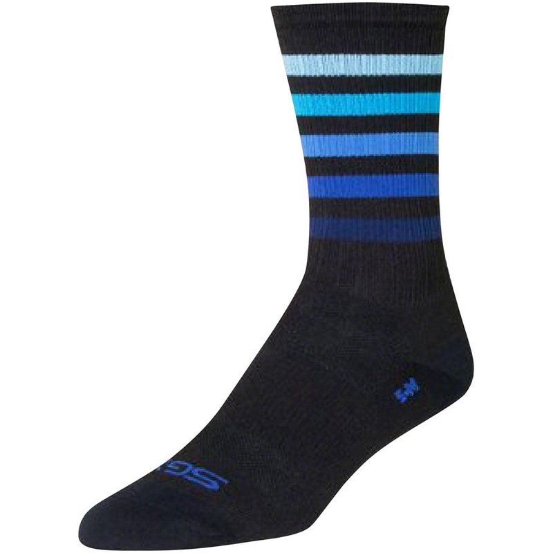 SockGuy SGX Deep Socks – 6″ Black/Blue Large/X-Large