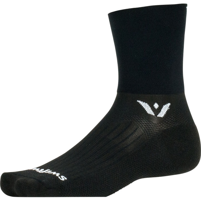Swiftwick Aspire Four Socks – 4 inch, Black, X-Large