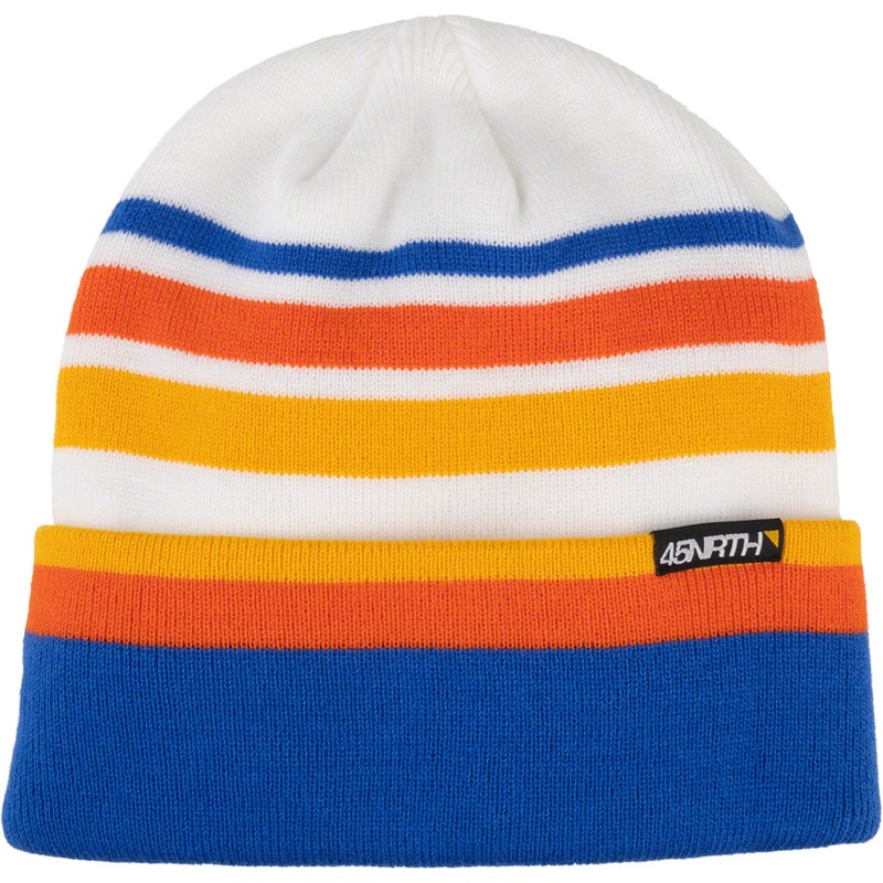 45NRTH Dawning Beanie – Goldenrod, Orange, Royal, One Size