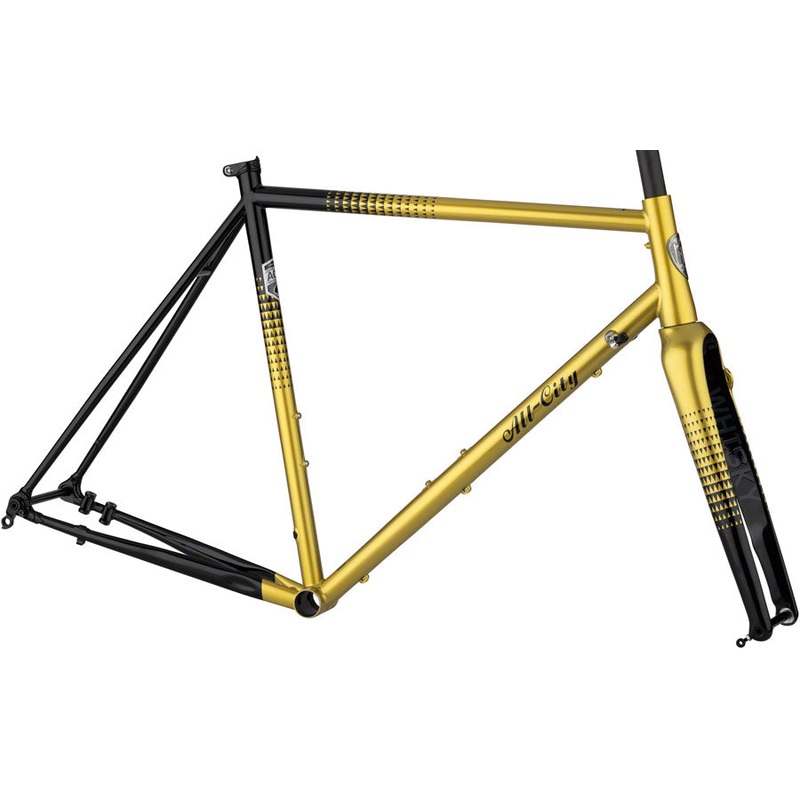 All-City Zig Zag Frameset – 700c, Steel, Golden Leopard, 46cm