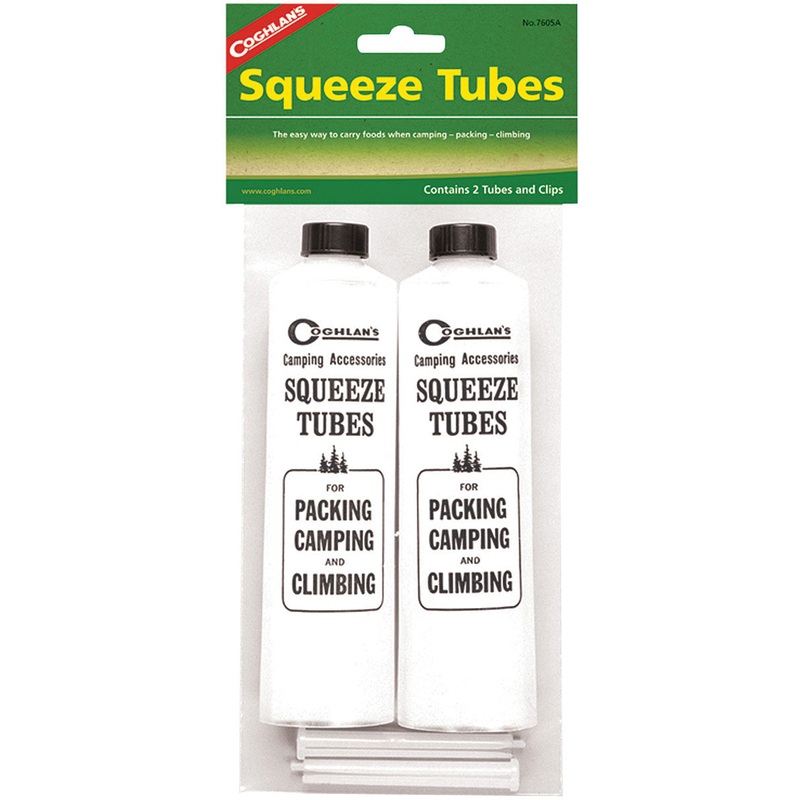 Coghlans Squeeze Tubes 2-Pack: Convenient Food Containers for On-the-Go