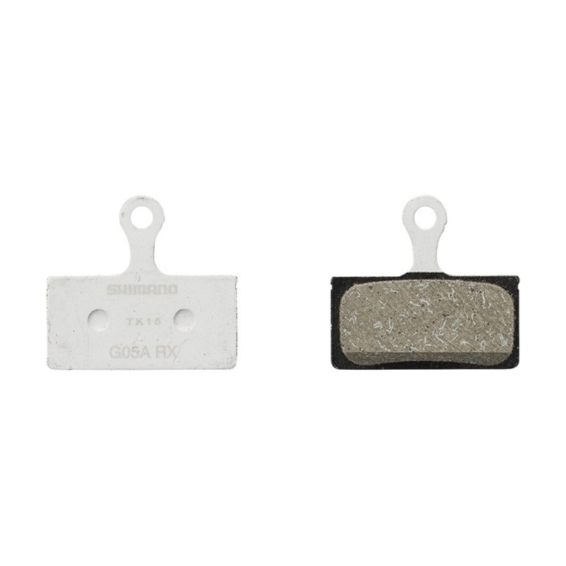 Shimano G05A-RX Disc Brake Pad and Spring – Resin Compound, Alloy Back Plate, One Pair