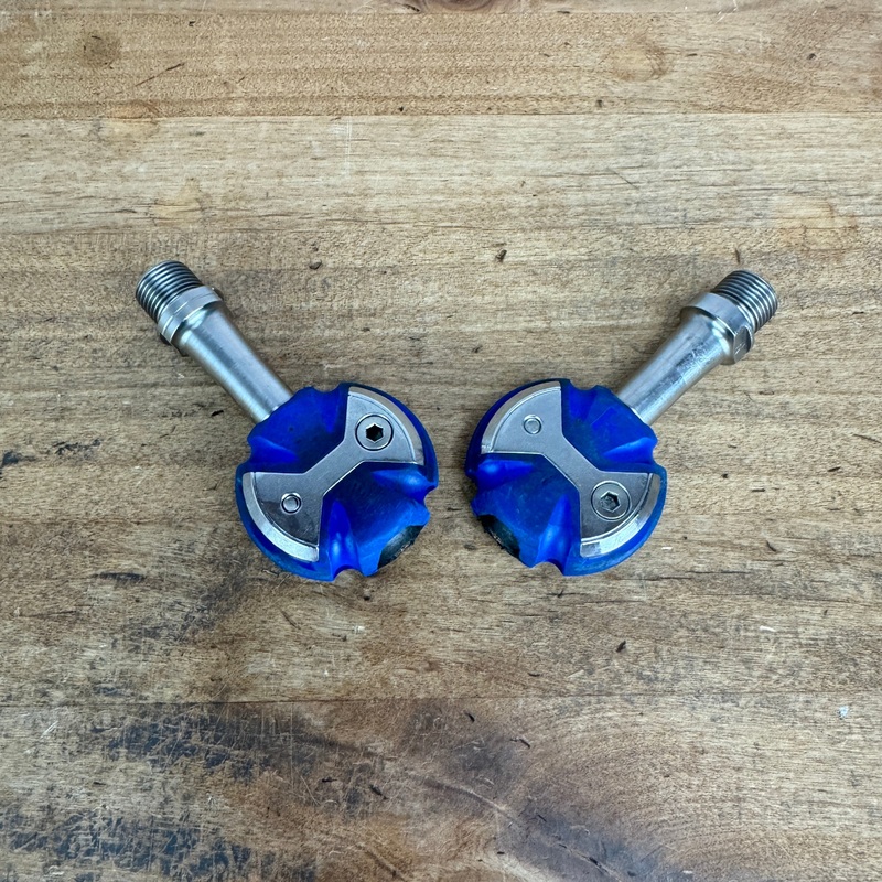 Speedplay Zero Stainless Steel Blue Road Bike Clipless Pedals 211g