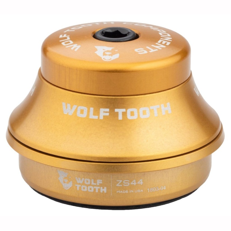 Wolf Tooth Premium ZS Headsets – Zero Stack Upper, ZS44/28.6, 15mm Stack, Gold