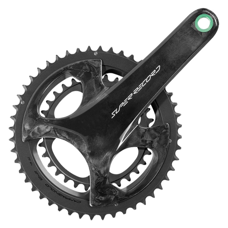 Super Record Wireless Crankset – 165mm 12-Speed 50/34t Campy 121/88 Asym BCD Ultra Torque Spindle Carbon
