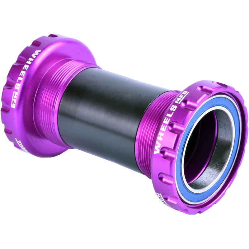 Wheels Manufacturing BSA 30 Bottom Bracket – English BSA Frame Interface ABEC-3 Bearings For 30mm Spindle Purple