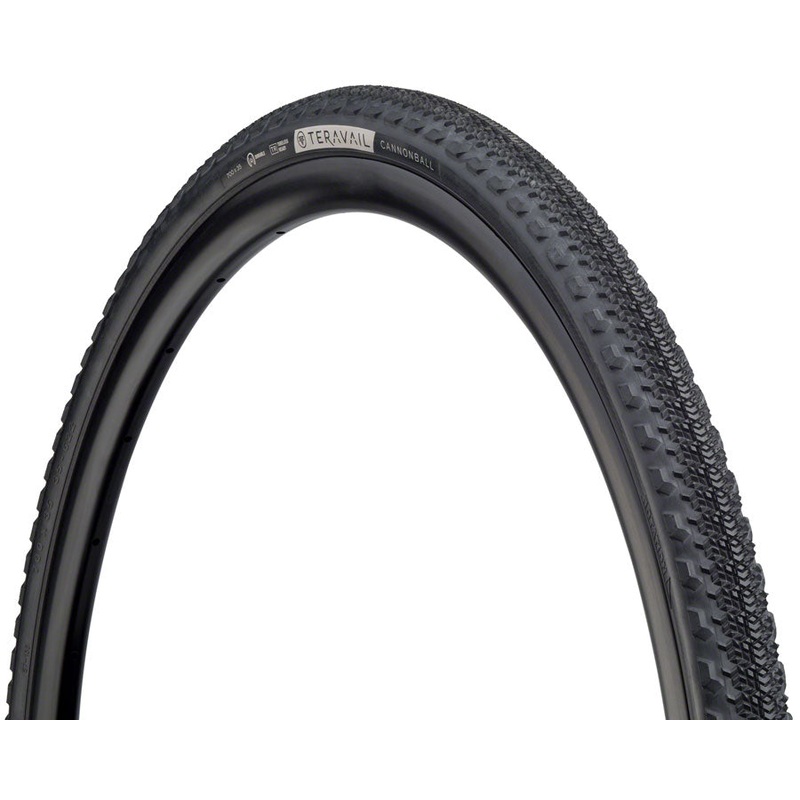 Teravail Cannonball Tire – 700 x 35 Tubeless Folding Black Light and Supple
