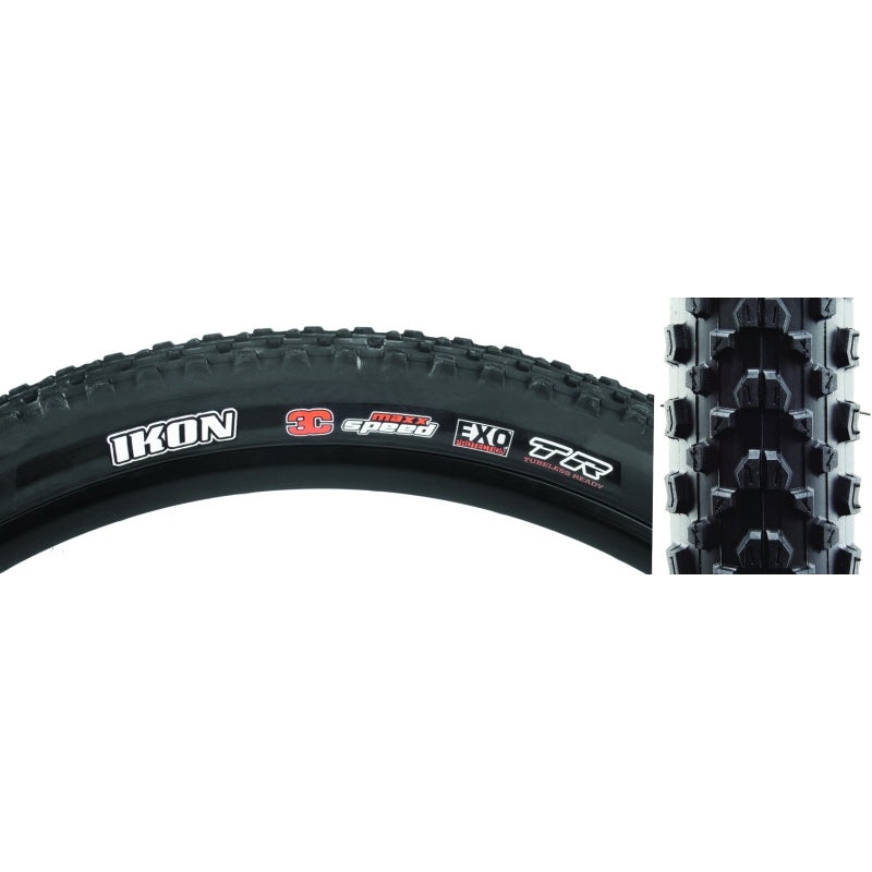 Maxxis Ikon Tire – 26 x 2.35 Tubeless Folding Black 3C MaxxSpeed EXO