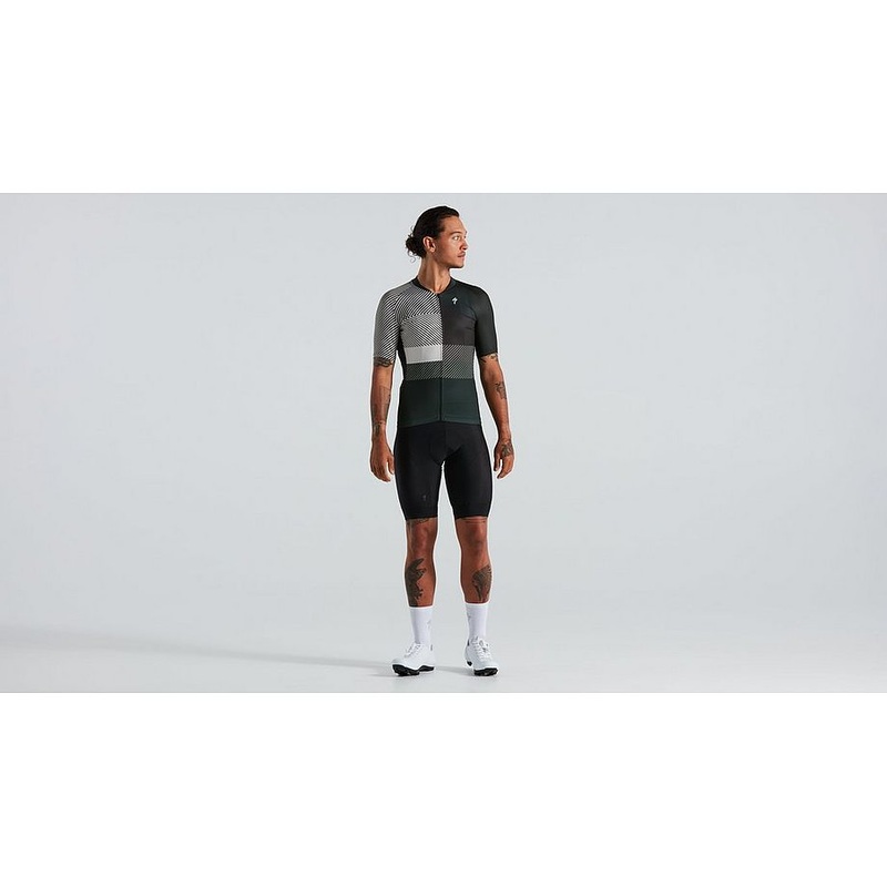 Specialized sl+ logo stripe jersey ss men dark moss green xl