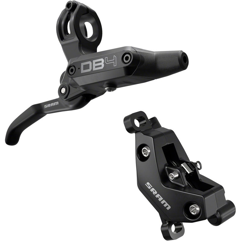 SRAM DB4 Disc Brake Lever – Right Front Rear 2000mm Hose Post Mount 4-Piston Aluminum Lever Diffusion BLK A1