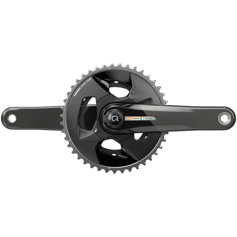 SRAM Force AXS Wide Power Meter Crankset – 165mm, 2x 12-Speed, 43/30t, 94 BCD, DUB Spindle Interface, Iridescent Gray,