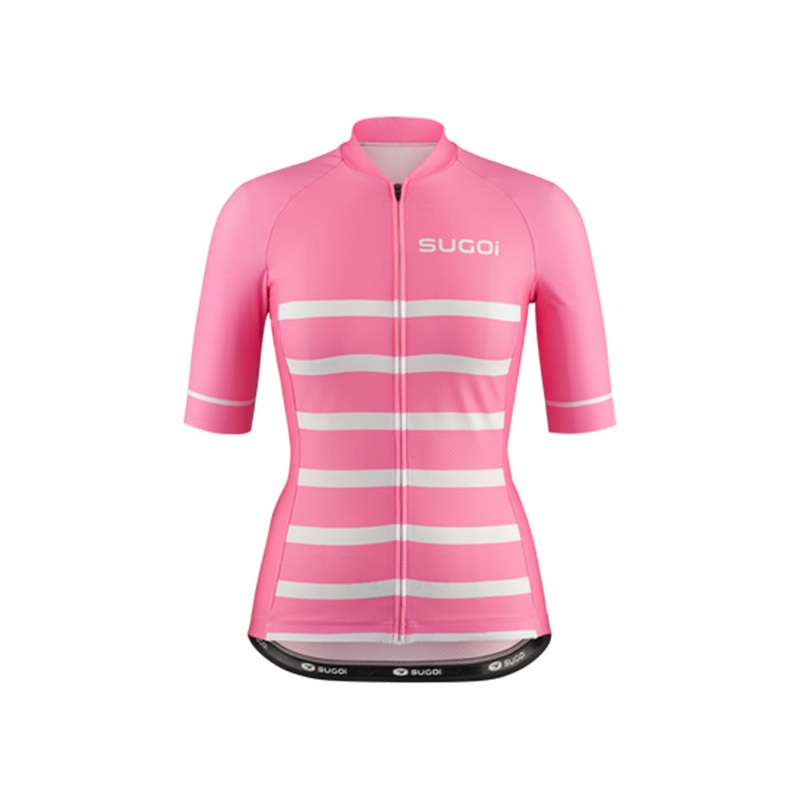 Sugoi Essence Print Short Sleeve Jersey – Womens – Nautical Pink