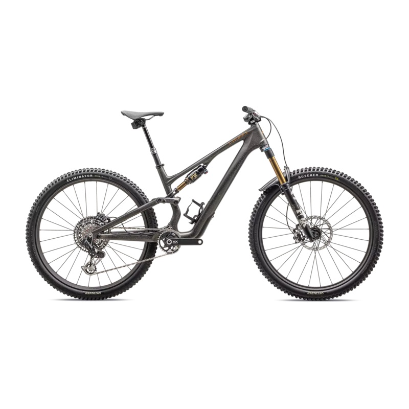 2025 Specialized S-Works Stumpjumper 15 29″ Bike – S6, Satin Gunmetal / Clay / White Mtn / Dove Grey / Gloss Bronze