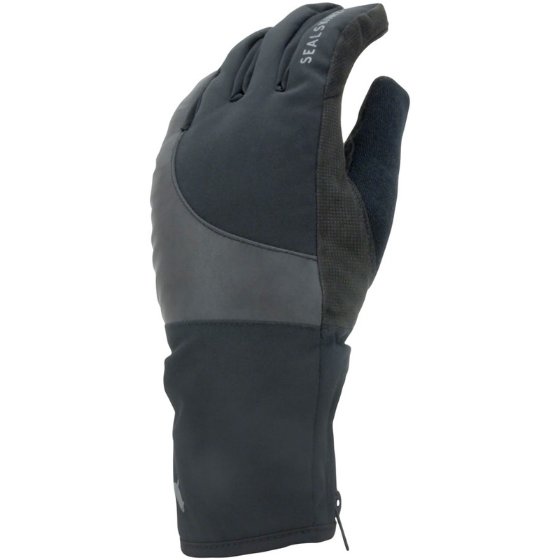 SealSkinz Waterproof Cold Weather Reflective Cycle Gloves – Black, Full Finger, 2X-Large