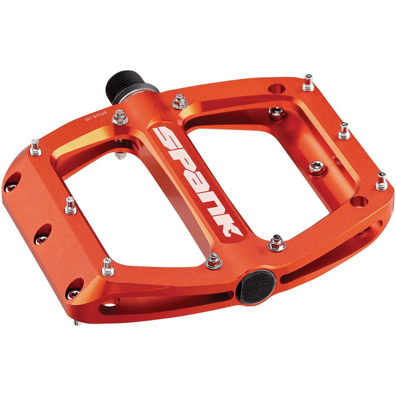 Spank Spoon 100 Pedals – Platform Aluminum 9/16″ 100mm Wide Orange