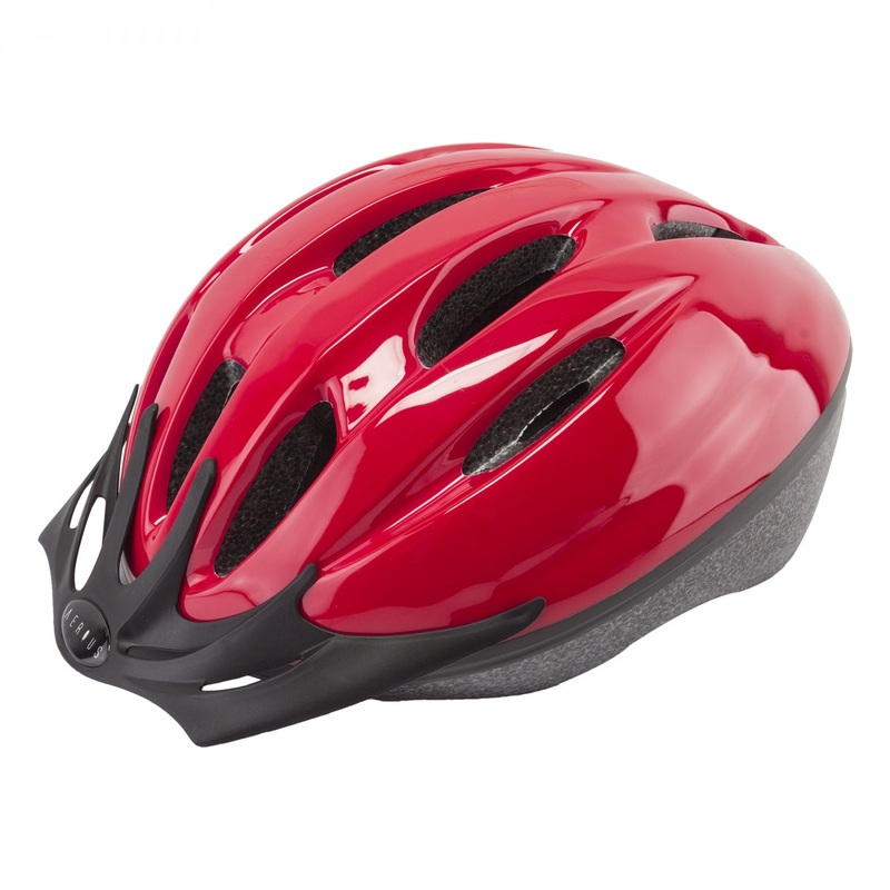 Bike Helmet Aerius V10 All-Purpose Head Lock Dial Retention Fit Red X-Large (59-63cm)