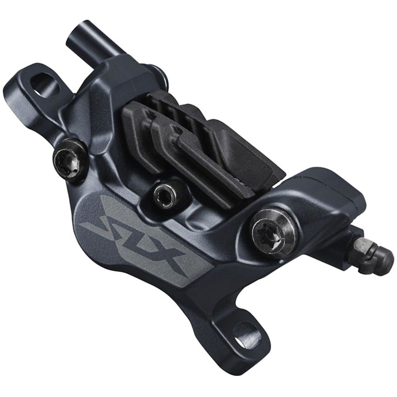 Shimano SLX BR-M7120 4-Piston Post-Mount Disc Brake Caliper Metal Pads Fins BLK