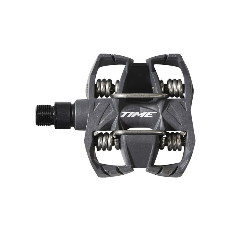 TIME ATAC MX 2 Pedals Body: Composite Spindle: Steel 9/16 Grey Pair
