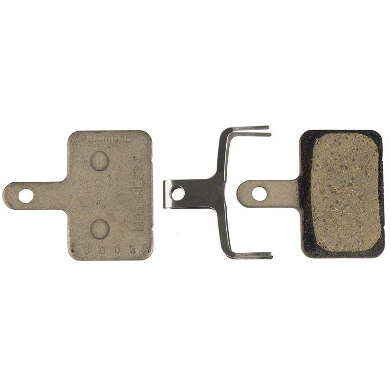 Shimano M05-RX Disc Brake Pads and Springs – Resin Compound, Steel Back Plate, One Pair
