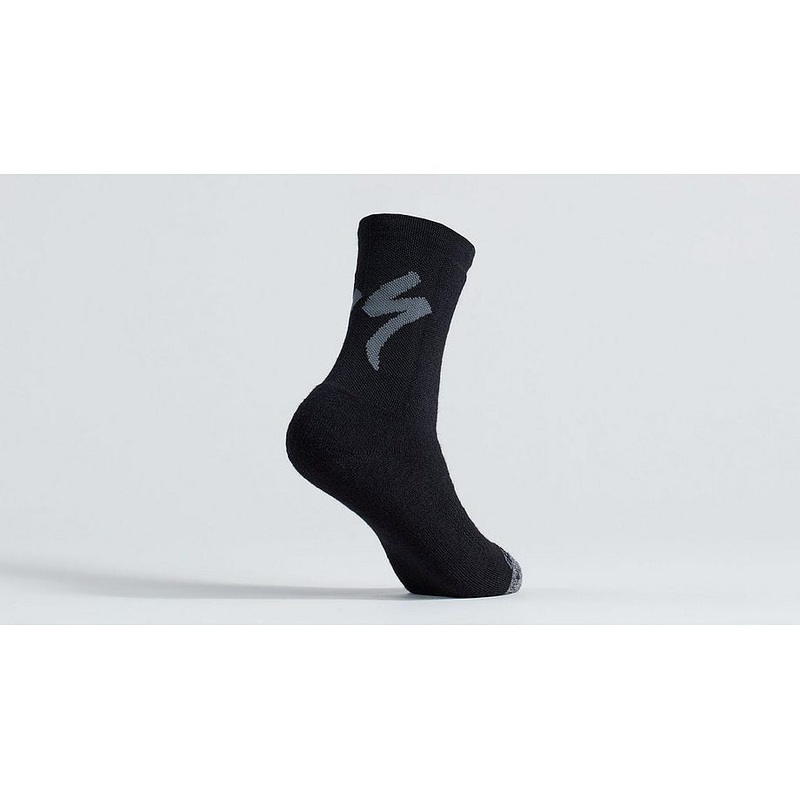 Specialized merino deep winter tall logo sock black xl