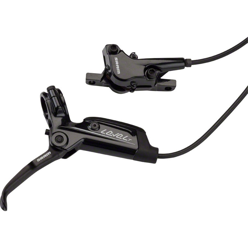 SRAM Level T Disc Brake and Lever – Front, Hydraulic, Post Mount, Black, A1